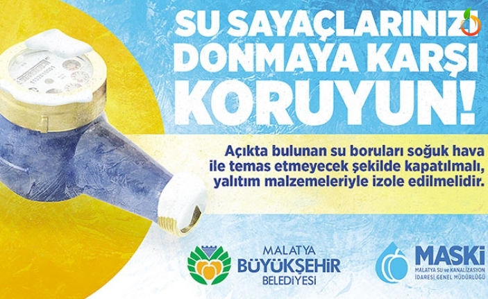 Büyükşehir'den Uyarı! Sayaçları Donmaya Karşı Koruyalım