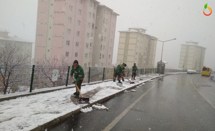 Malatya'ya yılın ilk karı düştü