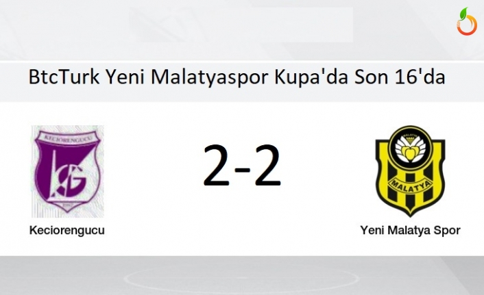 Y. Malatyaspor Kupa'da Son 16'da