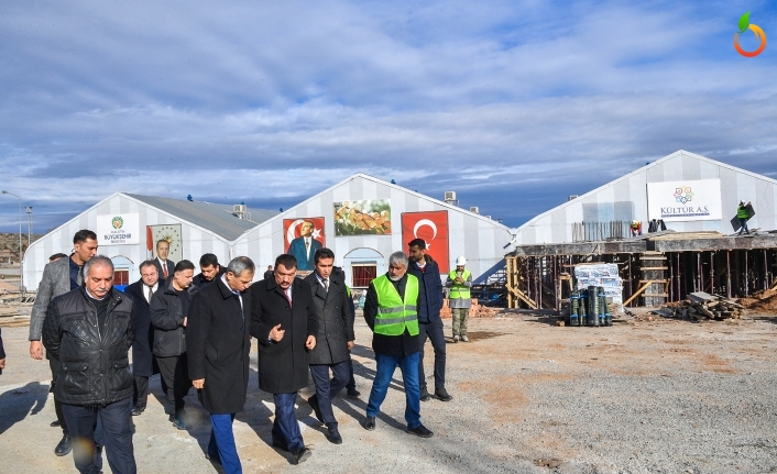 Başkan Gürkan, Yeni Kongre ve Fuar Merkezini İnşaatını İnceledi
