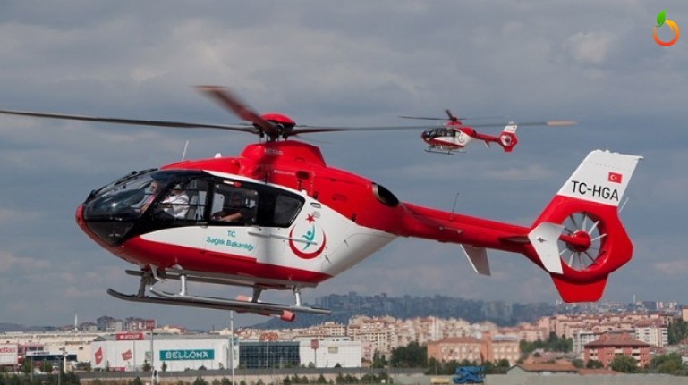 Beyin Kanaması Geçirdi Ambulans Helikopterle Malatya'ya Getirildi