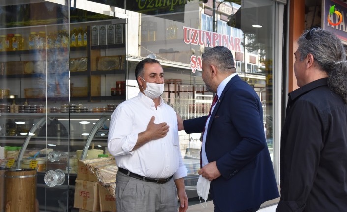 Başkan Sadıkoğlu'dan Esnaflara Destek Ziyareti