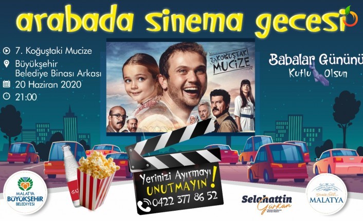 Büyükşehir’den  Otomobil sinema etkinliği
