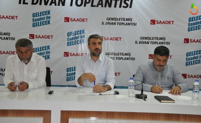 Saadet Partisi Temmuz ayı İl Divan Toplantısı Yapıldı