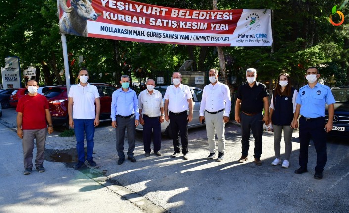 Yeşilyurt'ta Kurban Kesim Yerleri Hazır