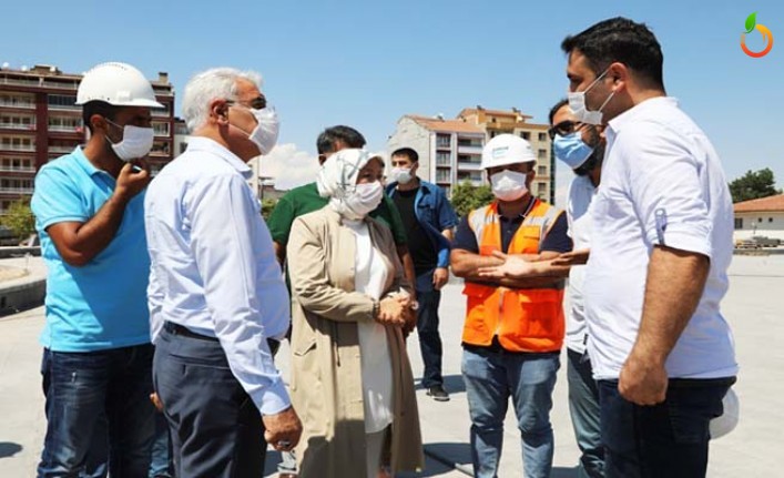 Çalık Ve Başkan Güder, Millet Bahçesi’ndeki Çalışmaları İnceledi