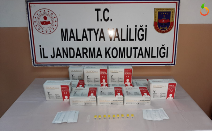 Malatya'da Kaçak Covid-19 hızlı test kiti ele geçirildi