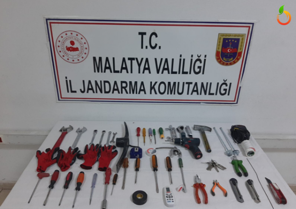 Malatya İl Jandarma Komutanlığı 11 hırsızlık olayı aydınlattı