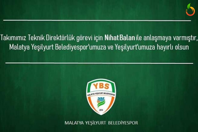 Yeşilyurt Belediyespor'un Yeni Teknik Direktörü belli oldu