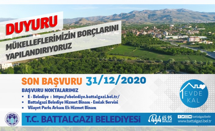 Battalgazi Belediyesi Borçları Yapılandırıyor