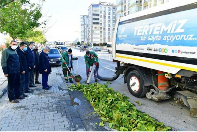 Yeşilyurt'ta hijyen ve temizlik uygulamaları devam ediyor