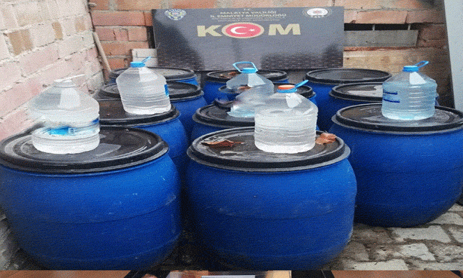 525 Litre El Yapimi Sahte Bogma Raki Ele Gecirildi