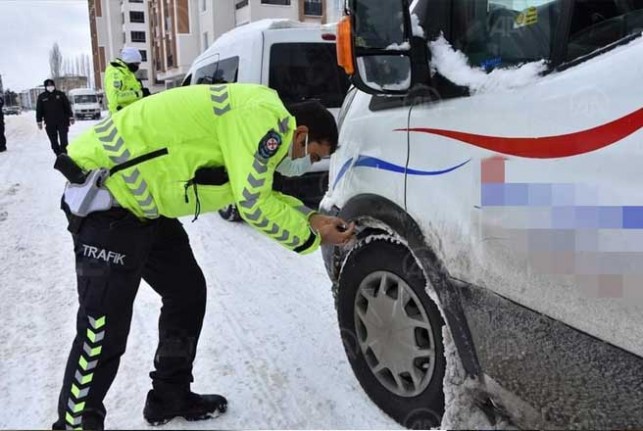 Kış Lastiği Denetimi Yapıldı