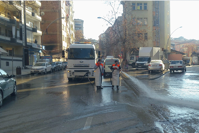 Büyükşehir Belediyesi Ekiplerinden Hijyen Çalışması