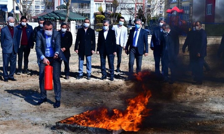 Yeşilyurt Belesiyesi'nde ‘Yangın Ve İlk Yardım’ Eğitim Programı