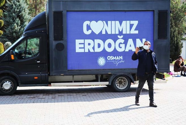 Battalgazi’de “Canımız Erdoğan” Görseli Büyük İlgi Gördü