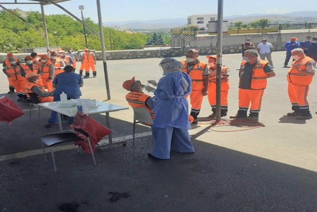 Battalgazi Belediyesi’nden 20 Birim Müdürlüğüne Covid-19 Testi