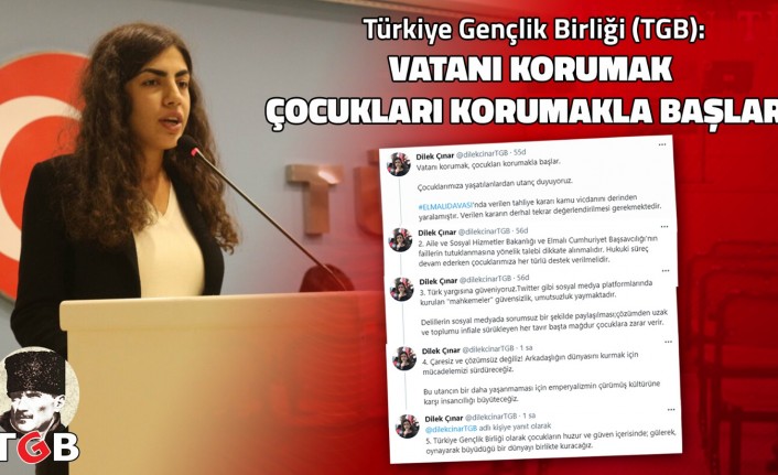 TGB Başkanı Dilek Çınar: 'Vatanı korumak çocukları korumakla başlar'