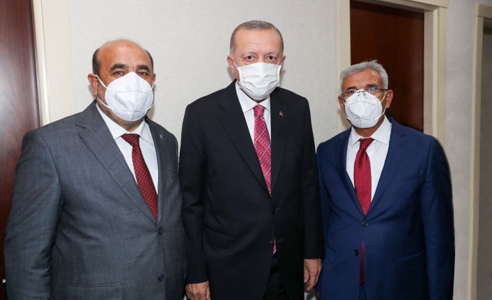 Başkan Güder, Cumhurbaşkanı Erdoğan İle Bir Araya Geldi