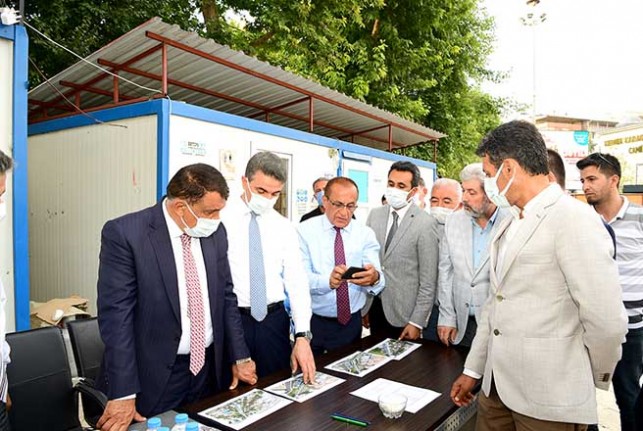 Başkan Gürkan Ve Vali Baruş Kernek Meydanı’nda İncelemede Bulundu