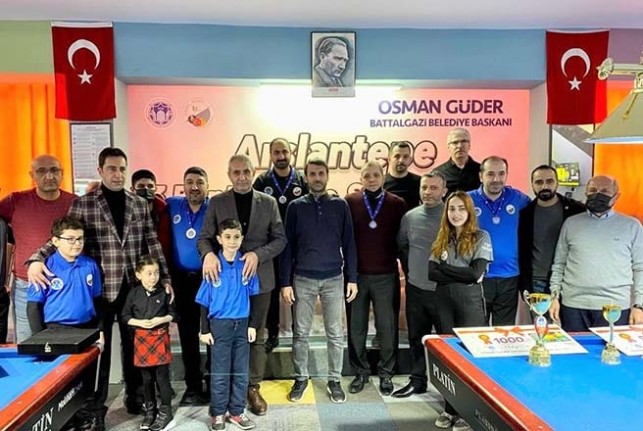 Battalgazi’deki Bilardo Şampiyonası Sona Erdi