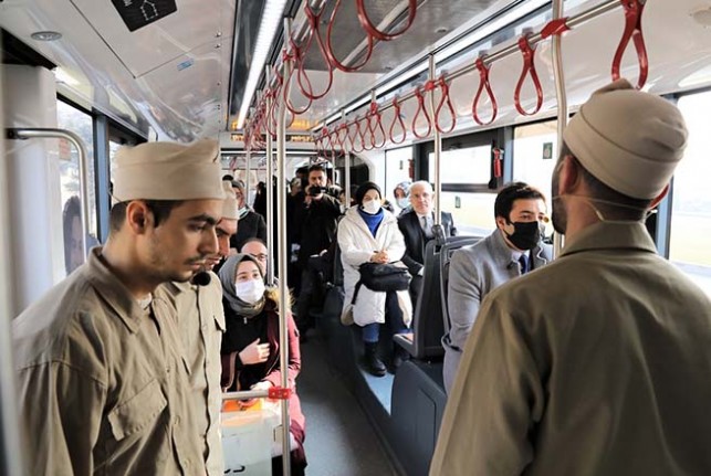 Battalgazi’nin Torunları Trambüste Sarıkamış Şehitlerini Andı