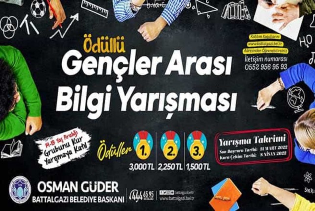 Battalgazi Belediyesi’nden Ödüllü Bilgi Yarışması