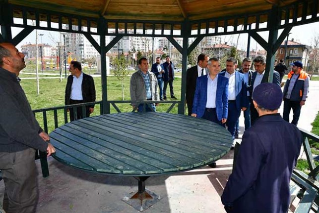 Başkan Çınar, Beylerderesi Şehir Parkında Ki Çalışmaları İnceledi