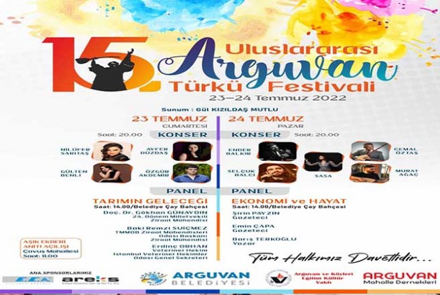 15. Uluslararası Arguvan Türkü Festival Programı Belli Oldu 
