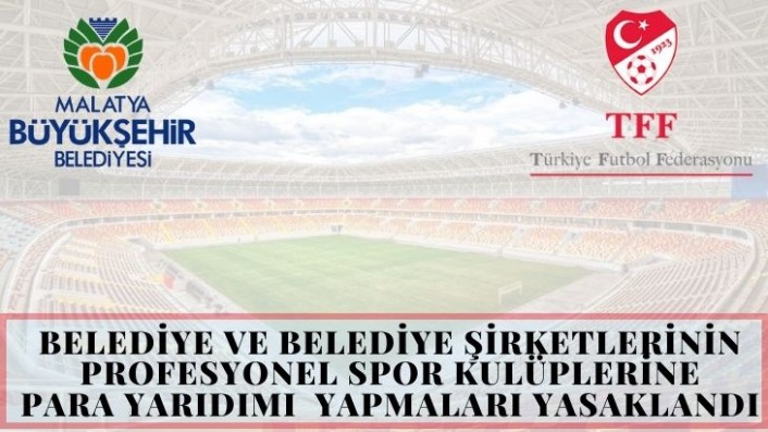 Belediyeler Artık Kulüplere Yardım Yapamayacak