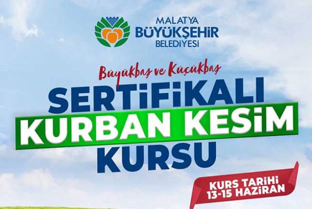 Büyükşehir Belediyesi Sertifikalı Kurban Kesim Kursu Düzenliyor