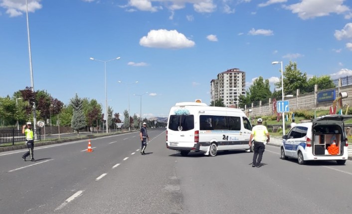 Malatya'da Servis Araçları Denetimi Yapıldı 