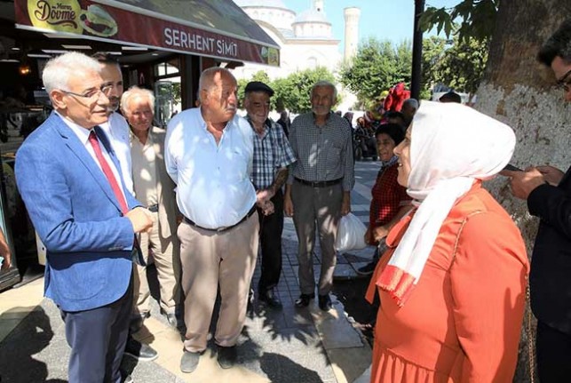 Başkan Güder, Mesaiye Esnaf Ziyaretiyle Başladı