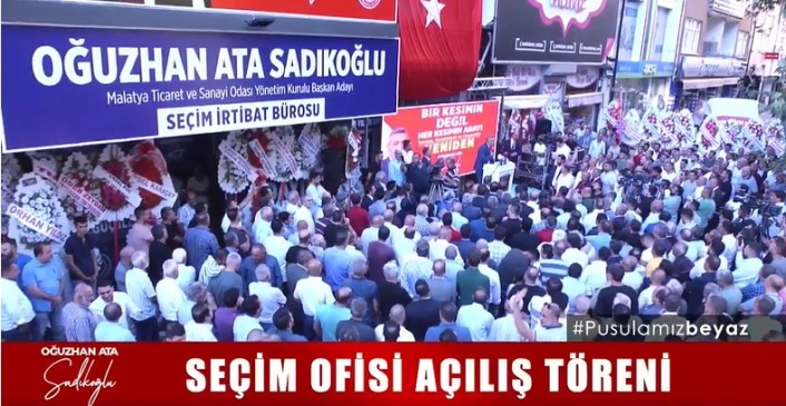 Sadıkoğlu’nun Seçim Ofisi Binlerce Kişinin Katılımıyla Açıldı