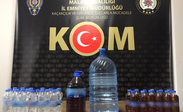 39 litre el yapımı sahte alkollü içki ele geçirildi