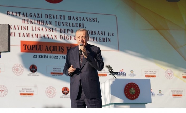 Başkan Erdoğan Malatya'da Toplu Açılış Törenine Katıldı