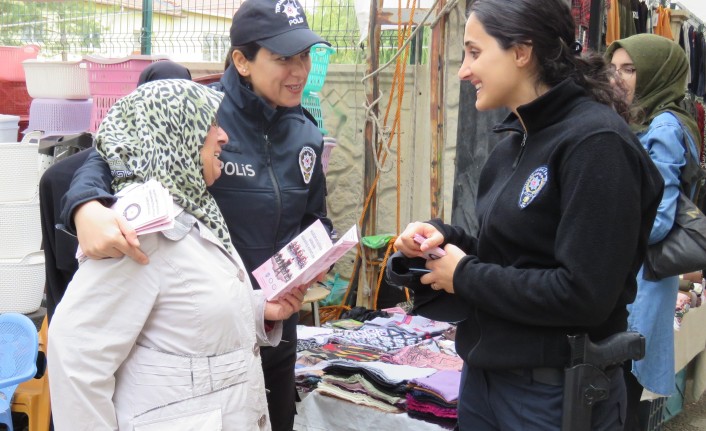 Doğanşehir İlçe Emniyet Müdürlüğü'nden  'Kadına El Kalkmaz'  Bilgilendirmesi