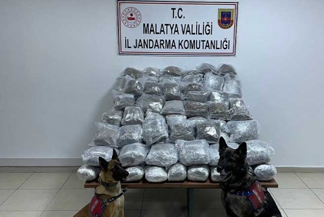 Malatya'da 83 kilo uyuşturucu ele geçirildi