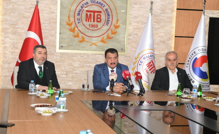 Başkan Gürkan,  Ticaret Borsası Başkanı Ramazan Özcan ve yönetimini ziyaret etti