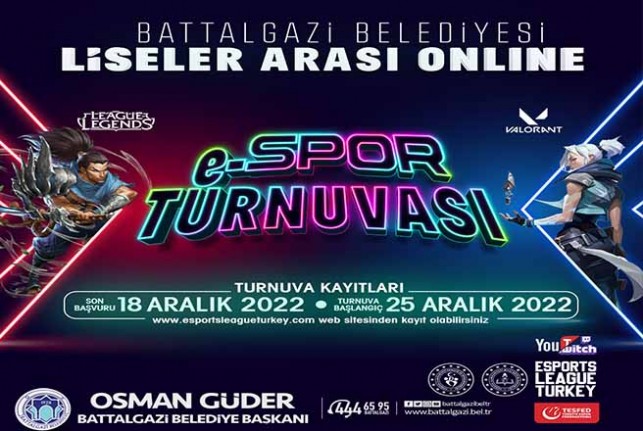 Battalgazi’deki Ödüllü E-Spor Turnuvası’nda Başvurular Uzatıldı