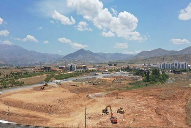 Başkan Gürkan Beton Santrali kurulacak sahada incelemelerde bulundu
