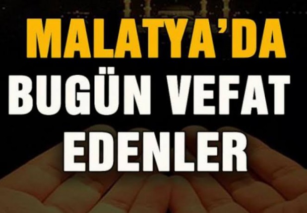 27 Aralık Günü Malatya'da 6 kişi vefat etti