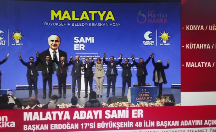 Sami Er Resmen Malatya Büyükşehir Belediye Başkan Adayı Oldu