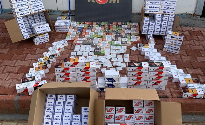 778 bin adet kaçak makaron ele geçirildi