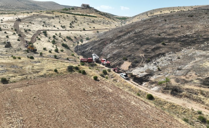 Yangında 2000 Dönüm Arazi Zarar Gördü