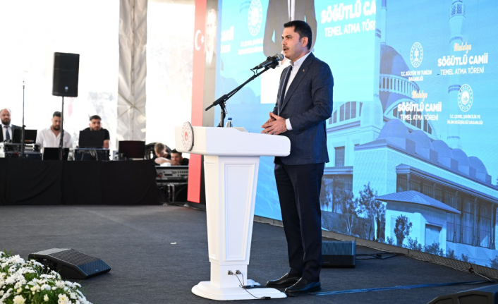 Bakan Kurum, Söğütlü Camii Temel Atma Törenine Katıldı