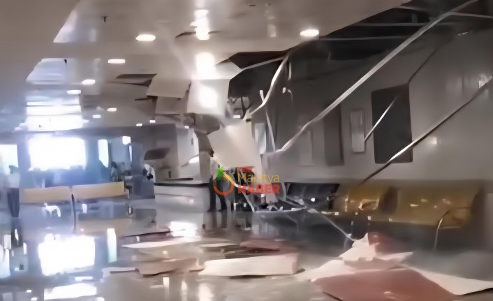 Malatya’da Sağanak Yağış Nedeniyle Hastanenin Tavanı Çöktü