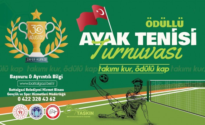 Battalgazi Belediyesi’nden 30 Ağustos Zafer Bayramına Özel Ayak Tenisi Turnuvası