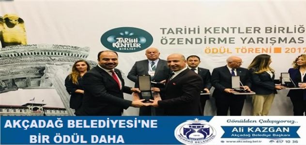 Akçadağ Belediyesi'ne Bir Ödül Daha