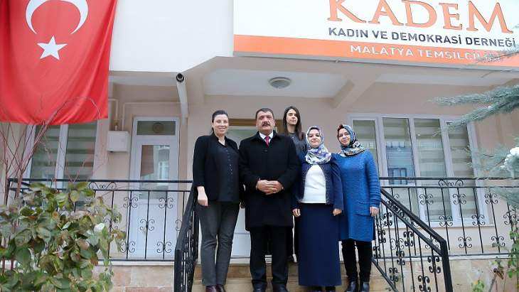 Başkan Gürkan, Kadın Ve Demokrasi Derneği’ni Ziyaret Etti